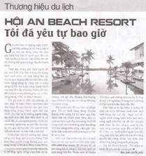 Hội An Beach Resort, tôi đã yêu tự bao giờ